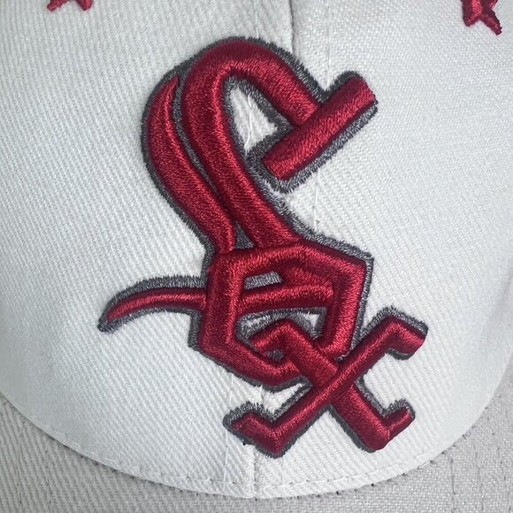 Chicago White Sox American Needle Embroidered Fitted Baseball Hat Size 7-3/8 - Picture 4 of 15